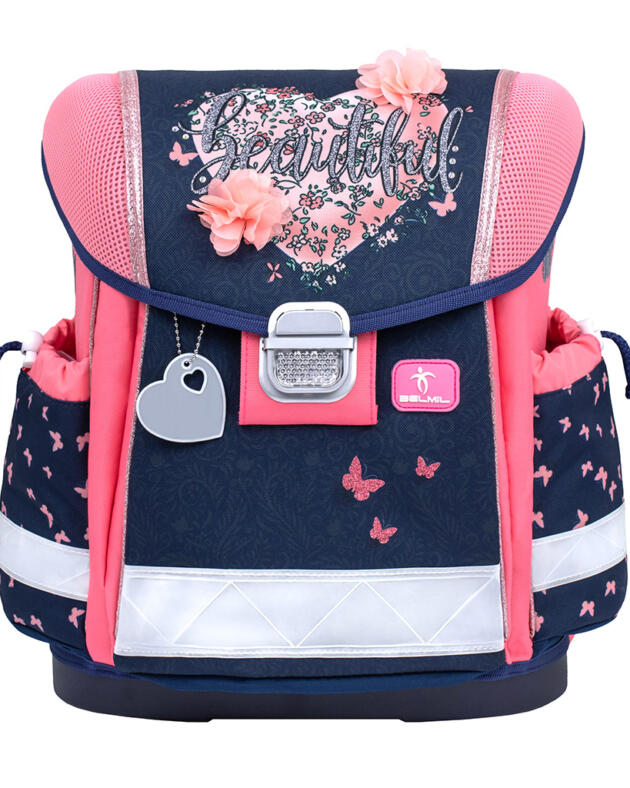 Torba školska Belmil classy beautiful flowers 403-13/AG/10