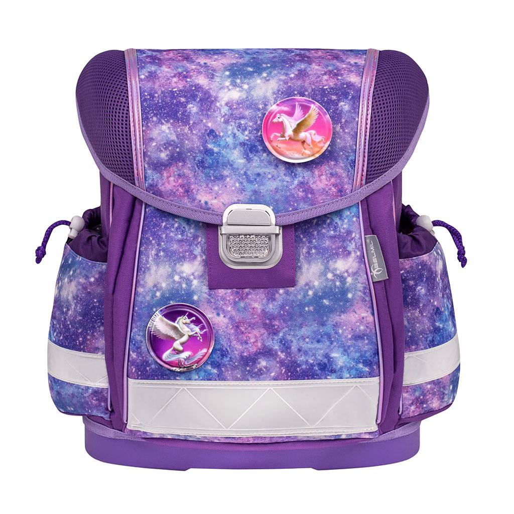 Torba školska Belmil classy with patches violet universe 403-13/AG/PC-2 AK_BEL