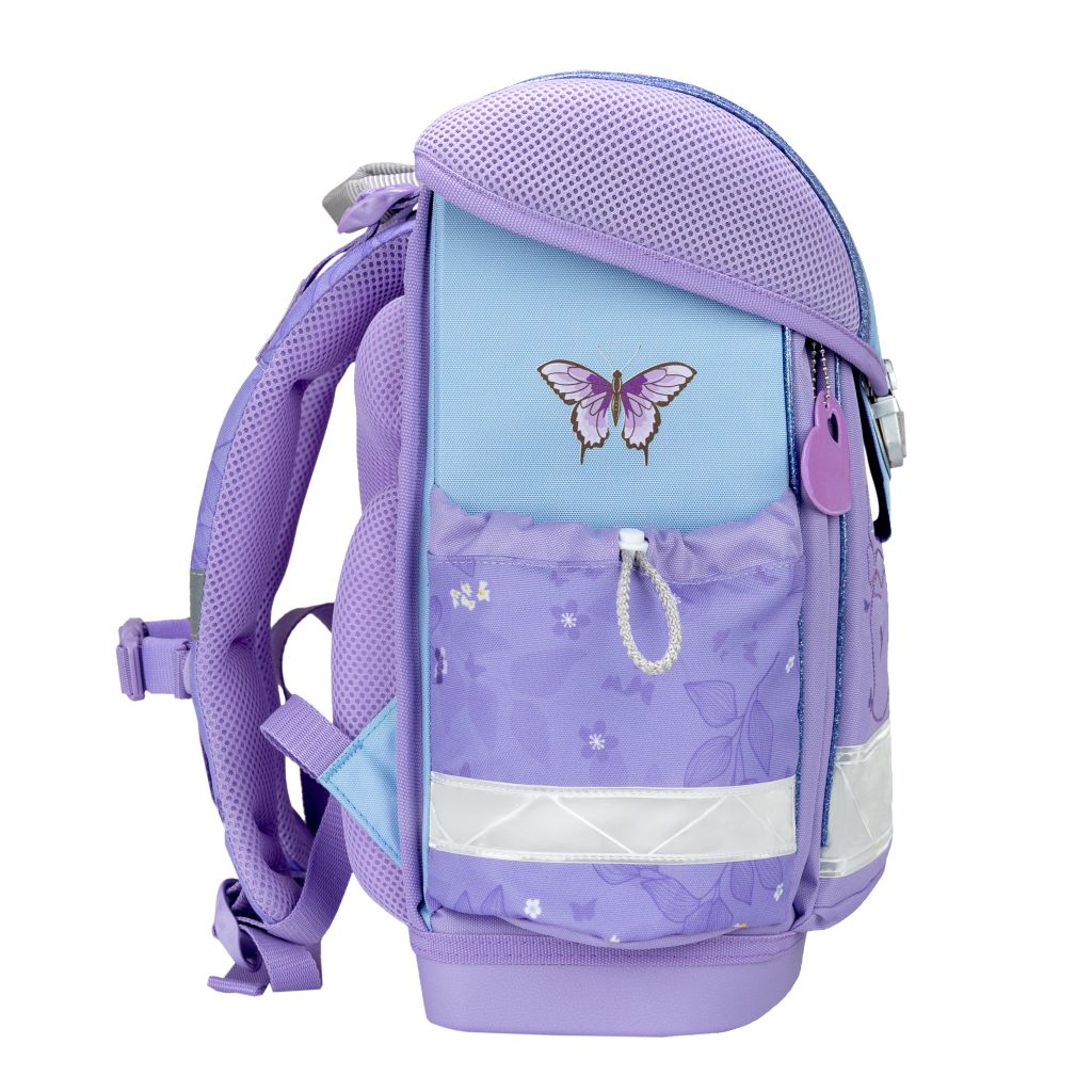 Torba školska Belmil classy purple blue butterfly 403-13/AG/61