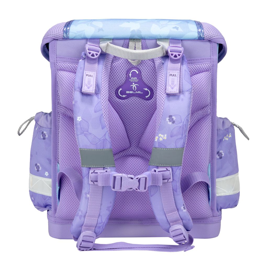 Torba školska Belmil classy purple blue butterfly 403-13/AG/61