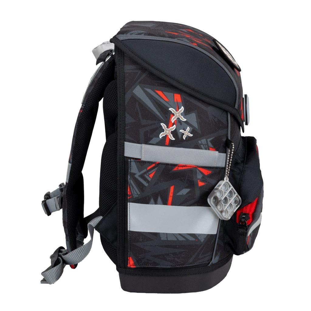 Torba školska Belmil compact with patches ninja 405-41/AG/B/4