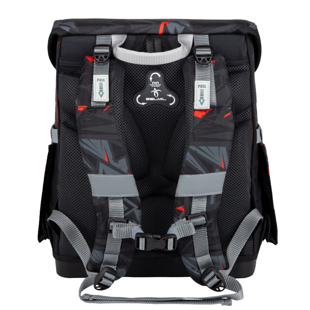 Torba školska Belmil compact with patches ninja 405-41/AG/B/4