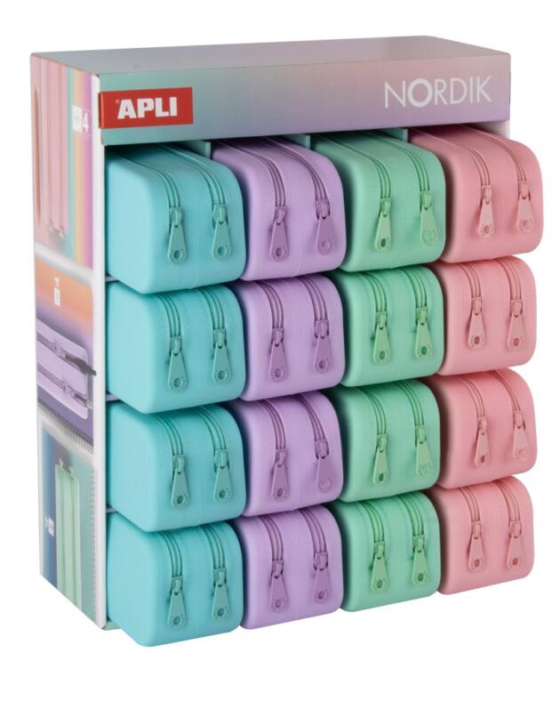 Pernica Apli prazna višenamjenska silikon Nordik Double boje sortirano (display 16/1) 20617